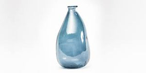 Blue Glass Wonky Vase